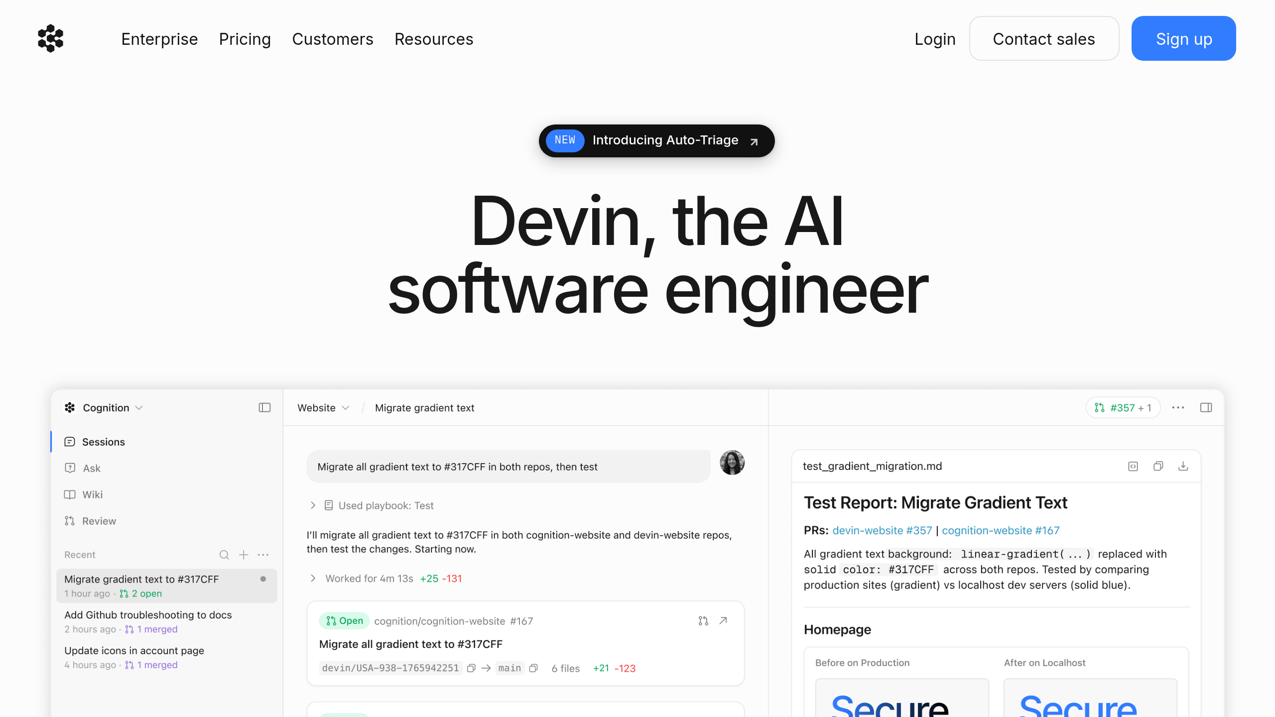 Devin screenshot